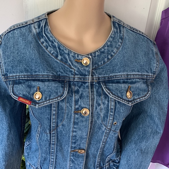 Vtg 80s Jordache denim jean jacket M - Picture 5 of 13